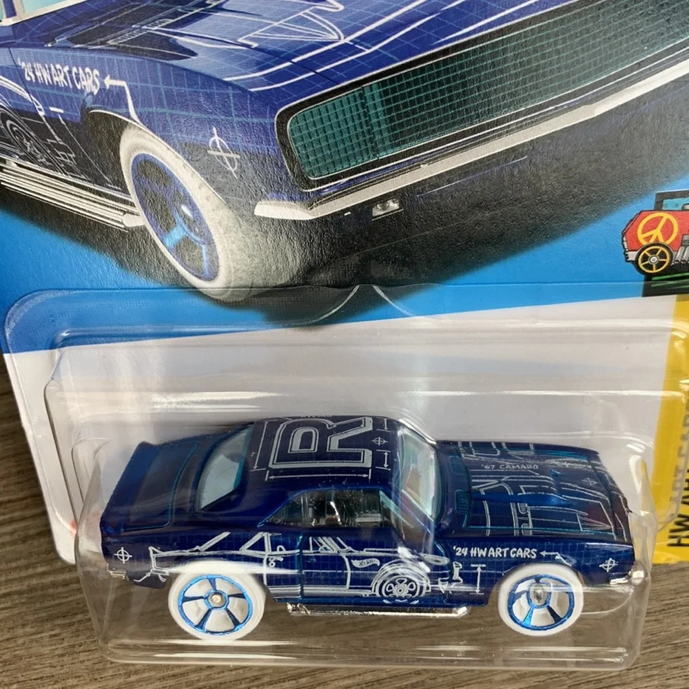 Hot Wheels 1967 Camaro Chevy 67 Blue Chevrolet Hotwheels Muscle R Art Car 2024 🆕
